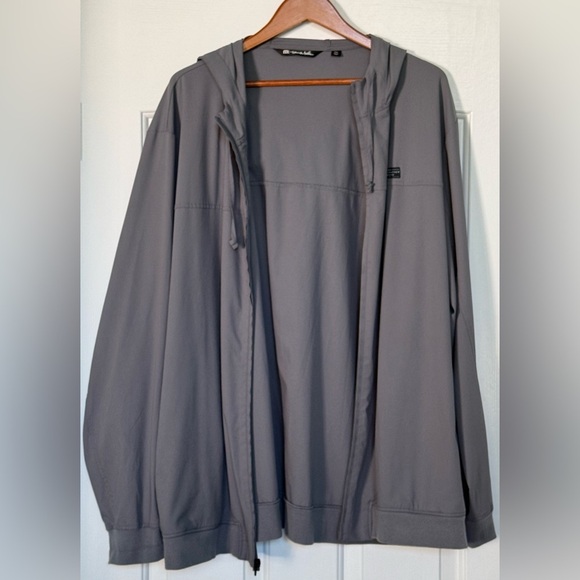 EUC TravisMathew Performance Hoodie Jacket Gray XXXL Golf Activewear Zip-Up 🩶 - Picture 3 of 13